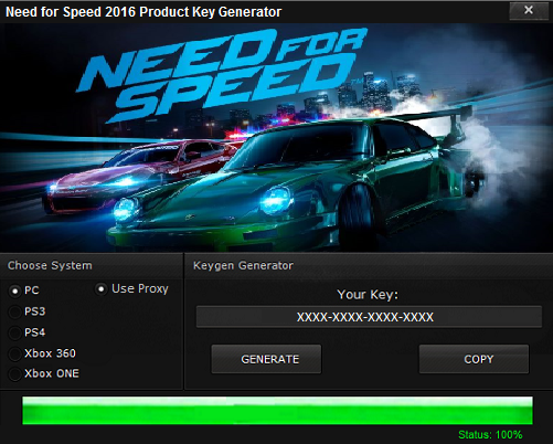 need for speed key activation